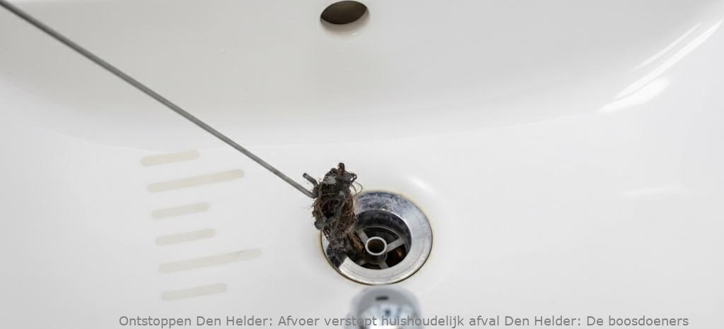 Afvoer verstopt huishoudelijk afval Den Helder: De boosdoeners