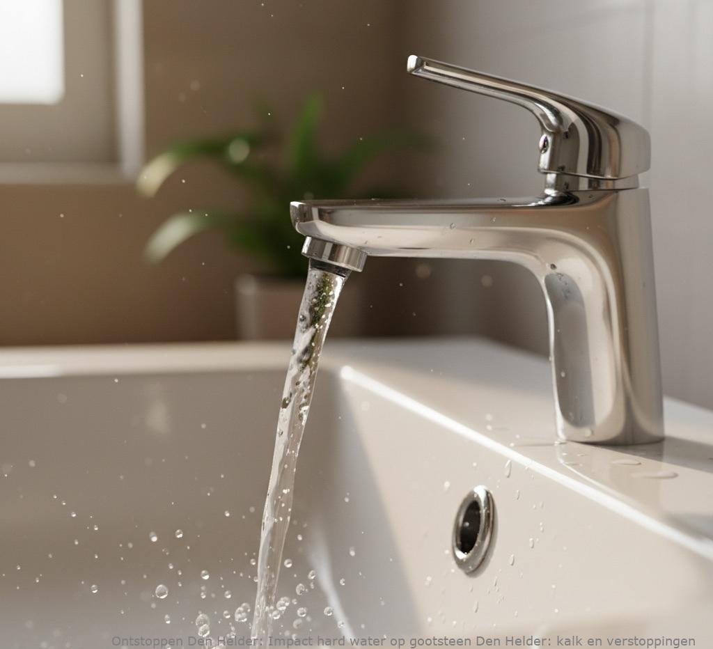 Impact hard water op gootsteen Den Helder: kalk en verstoppingen